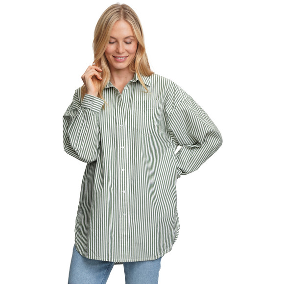 Damen Hemdbluse im Streifen-Look