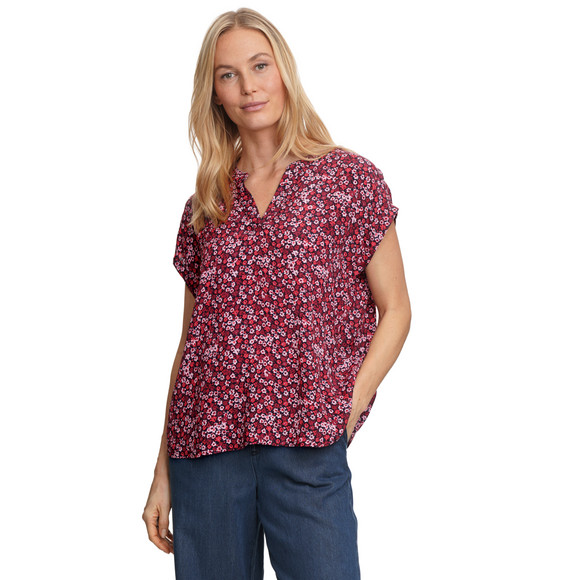 Damen Bluse mit floralem Allover-Print