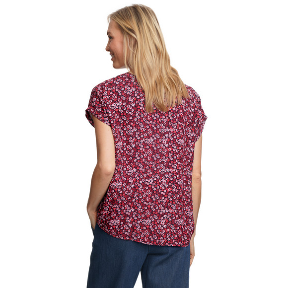 Damen Bluse mit floralem Allover-Print