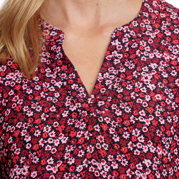 Damen Bluse mit floralem Allover-Print