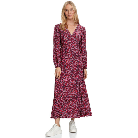 Damen Maxi-Kleid mit floralem Allover-Print