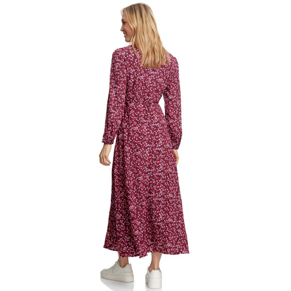 Damen Maxi-Kleid mit floralem Allover-Print