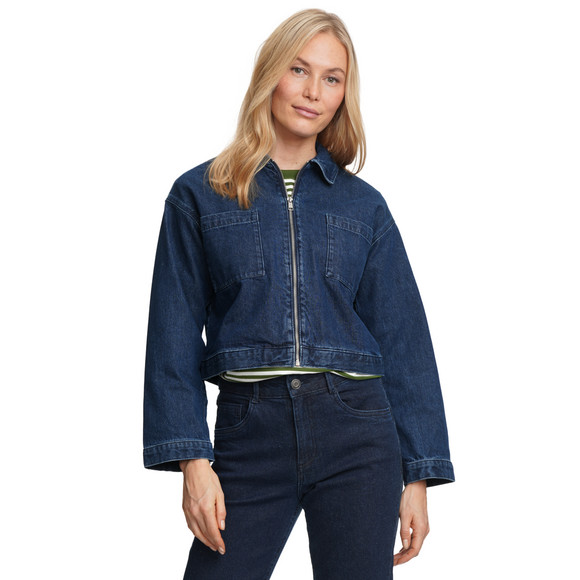Damen Jeansjacke mir Reißverschluss