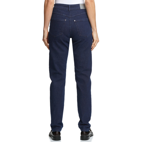 Damen Mom-Jeans mit Used-Waschung