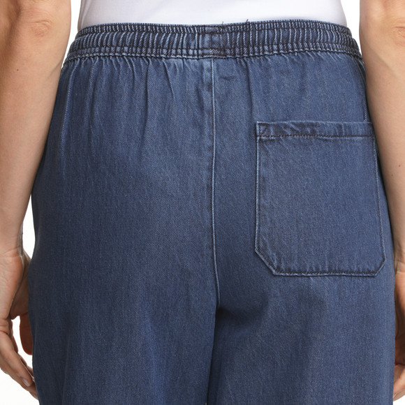 Damen Wide-Leg-Jeans mit Elastikbund