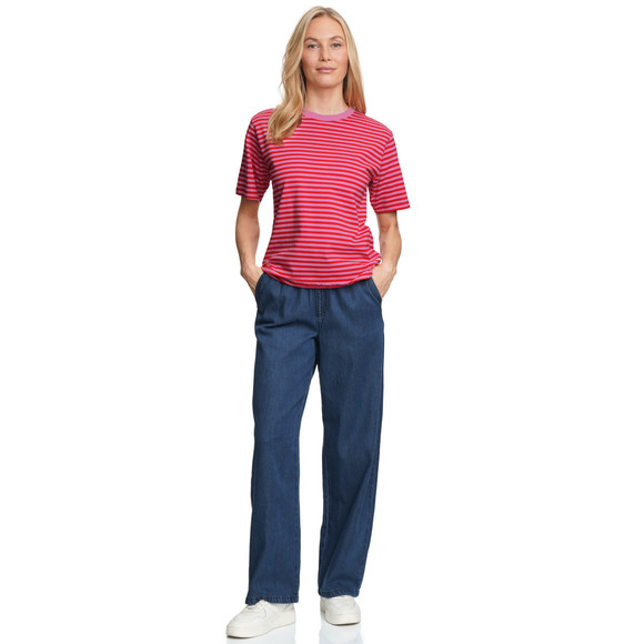 Damen T-Shirt im Streifen-Look