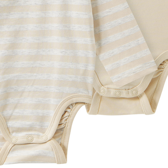 2 Baby Wickelbodys mit Bio-Baumwolle