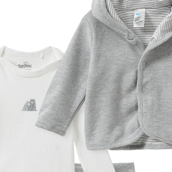 Baby Set aus Jacke, Body und Hose