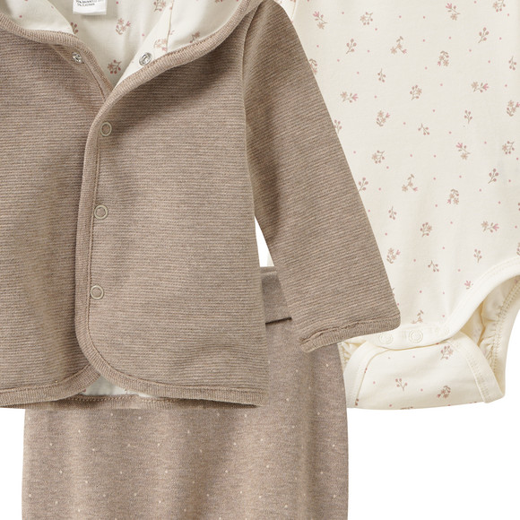Baby Set aus Jacke, Body und Hose