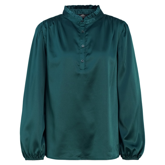 Damen Bluse in Satin-Optik