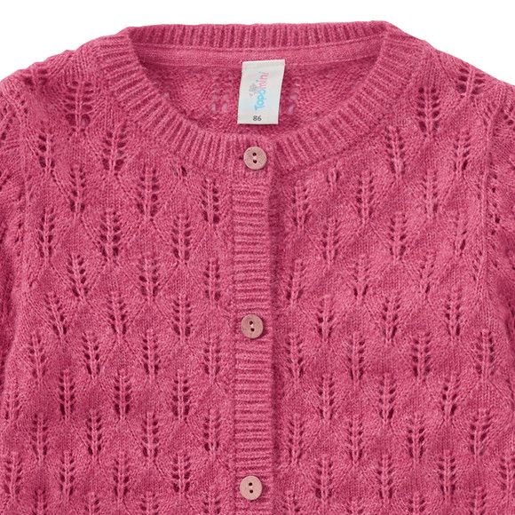 Baby Strickjacke mit Ajour-Muster