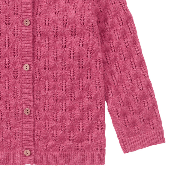 Baby Strickjacke mit Ajour-Muster