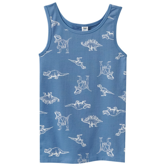 3 Jungen Unterhemden mit Dino-Motiven