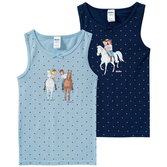 2 Bibi & Tina Unterhemden im Set