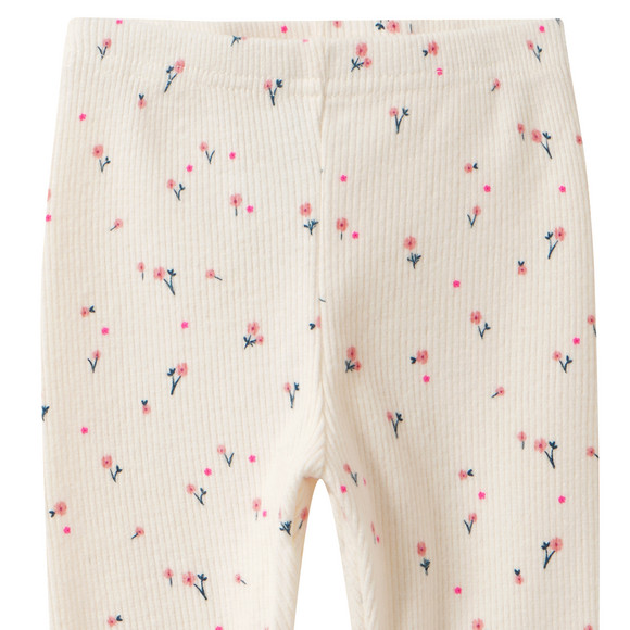 Babylegging met bloemen