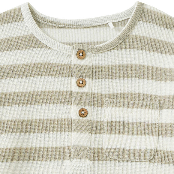 Baby Langarmshirt mit Waffelstruktur