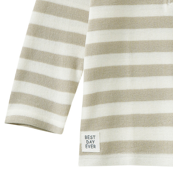 Baby Langarmshirt mit Waffelstruktur