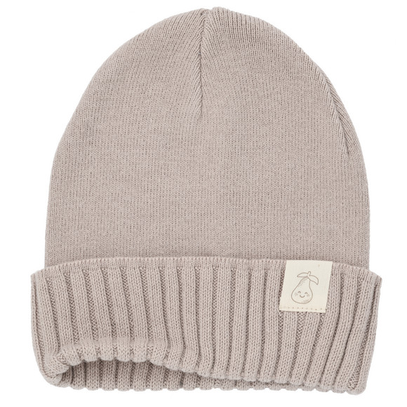Babymuts in beanie-stijl lichtbruin