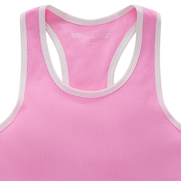Sport-top voor meisjes met ingenaaide bustier