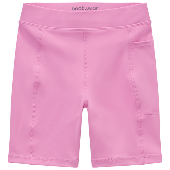 Mädchen Sport-Shorts mit Tasche pink