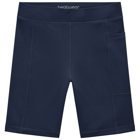 Mädchen Sport-Shorts mit Tasche dunkelblau, aktuell leider ausverkauft