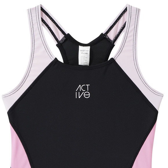 Mädchen Sport-Badeanzug mit Ringerrücken