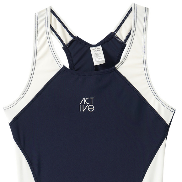 Mädchen Sport-Badeanzug mit Ringerrücken