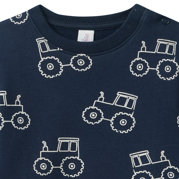 Baby Sweatshirt mit Trecker-Print