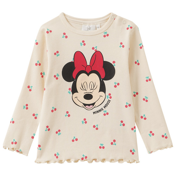 Minnie Maus Langarmshirt mit Kirsch-Allover