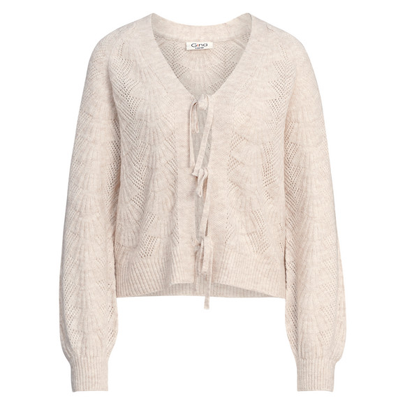 Gebreid damesvest met bandjes