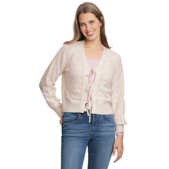 Gebreid damesvest met bandjes