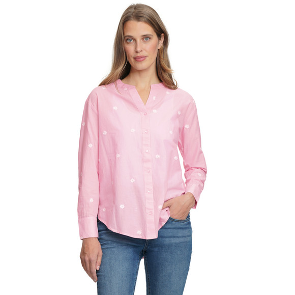 Damen Bluse mit Allover-Stickerei