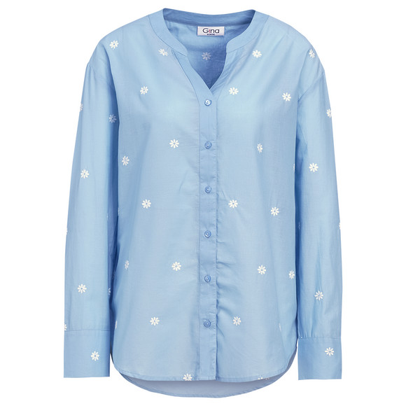 Damesblouse met all-over borduurwerk