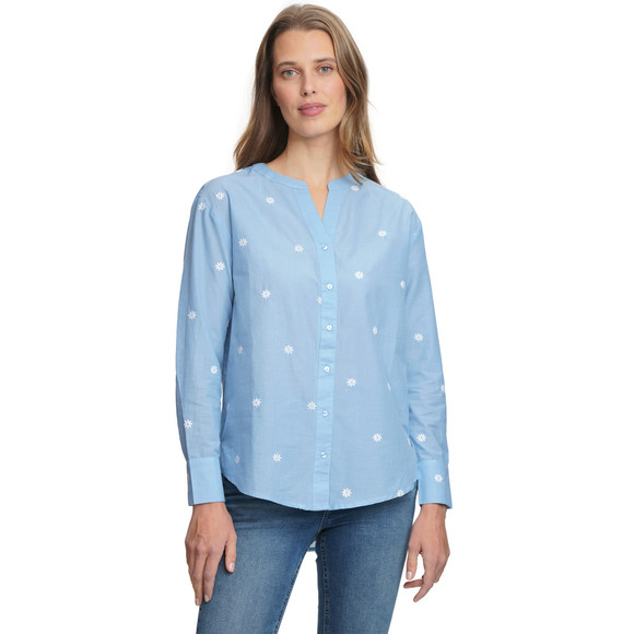 Damesblouse met all-over borduurwerk