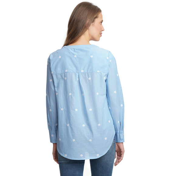 Damesblouse met all-over borduurwerk