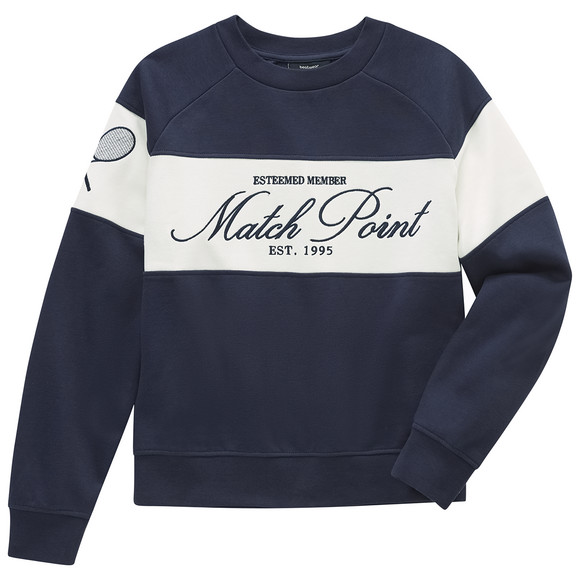 Mädchen Sweatshirt mit Stickerei