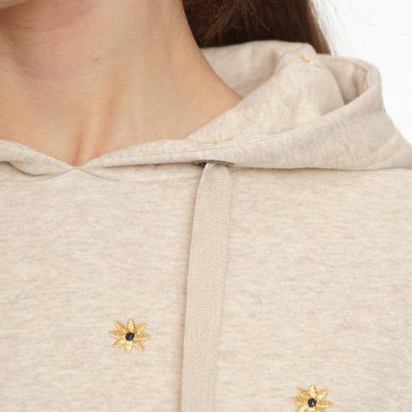 Damen Hoodie mit Allover-Stickerei