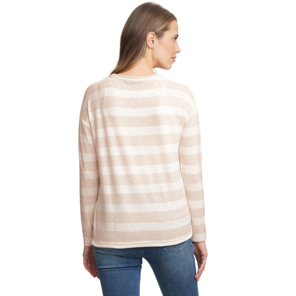 Damesshirt met lange mouwen en strepen