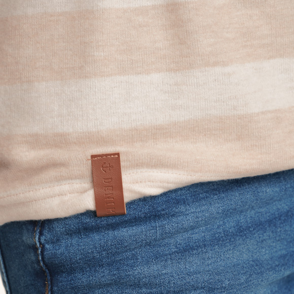 Damesshirt met lange mouwen en strepen