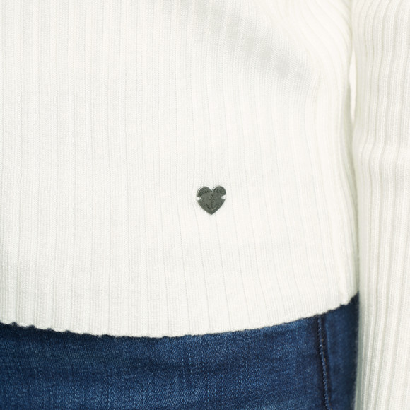 Damesshirt met lange mouwen en ronde hals