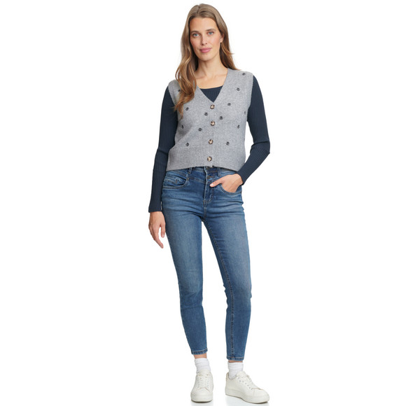 Damen Langarmshirt mit Rundhalsausschnitt
