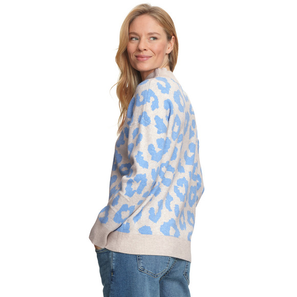 Gebreide damestrui met opstaande kraag