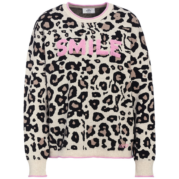 Damen Strickpullover im Leo-Look