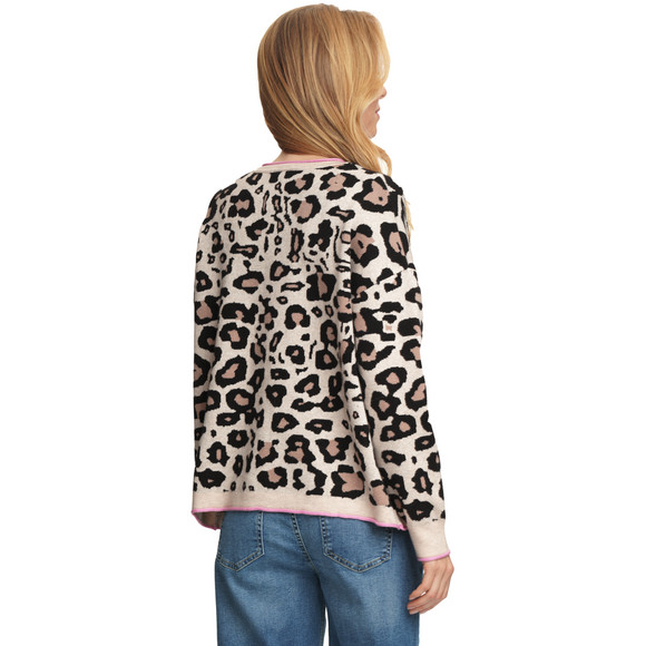 Damen Strickpullover im Leo-Look