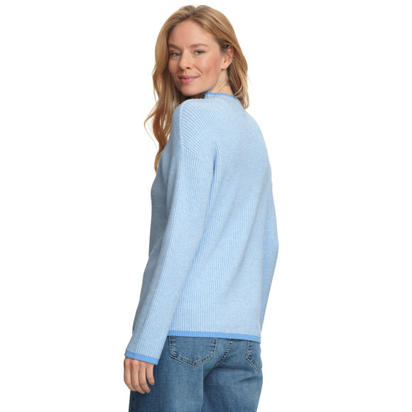 Damen Strickpullover mit Stehkragen
