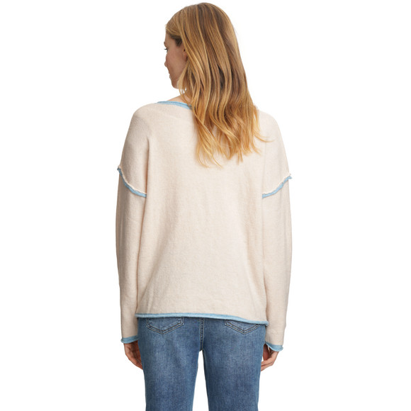 Damen Strickpullover mit V-Ausschnitt