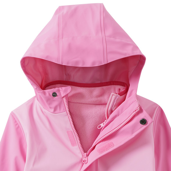 3-in-1 Mädchen Regenjacke mit Colourblocking