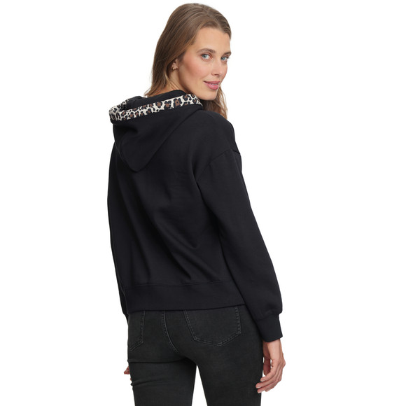 Damen Hoodie mit Flock-Print