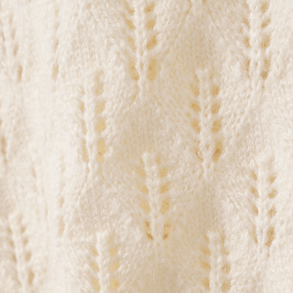 Mädchen Strickpullover mit Ajour-Muster