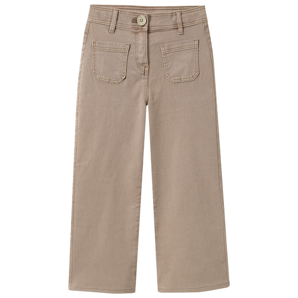 Meisjesjeans met wijde pijp, verstelbare band